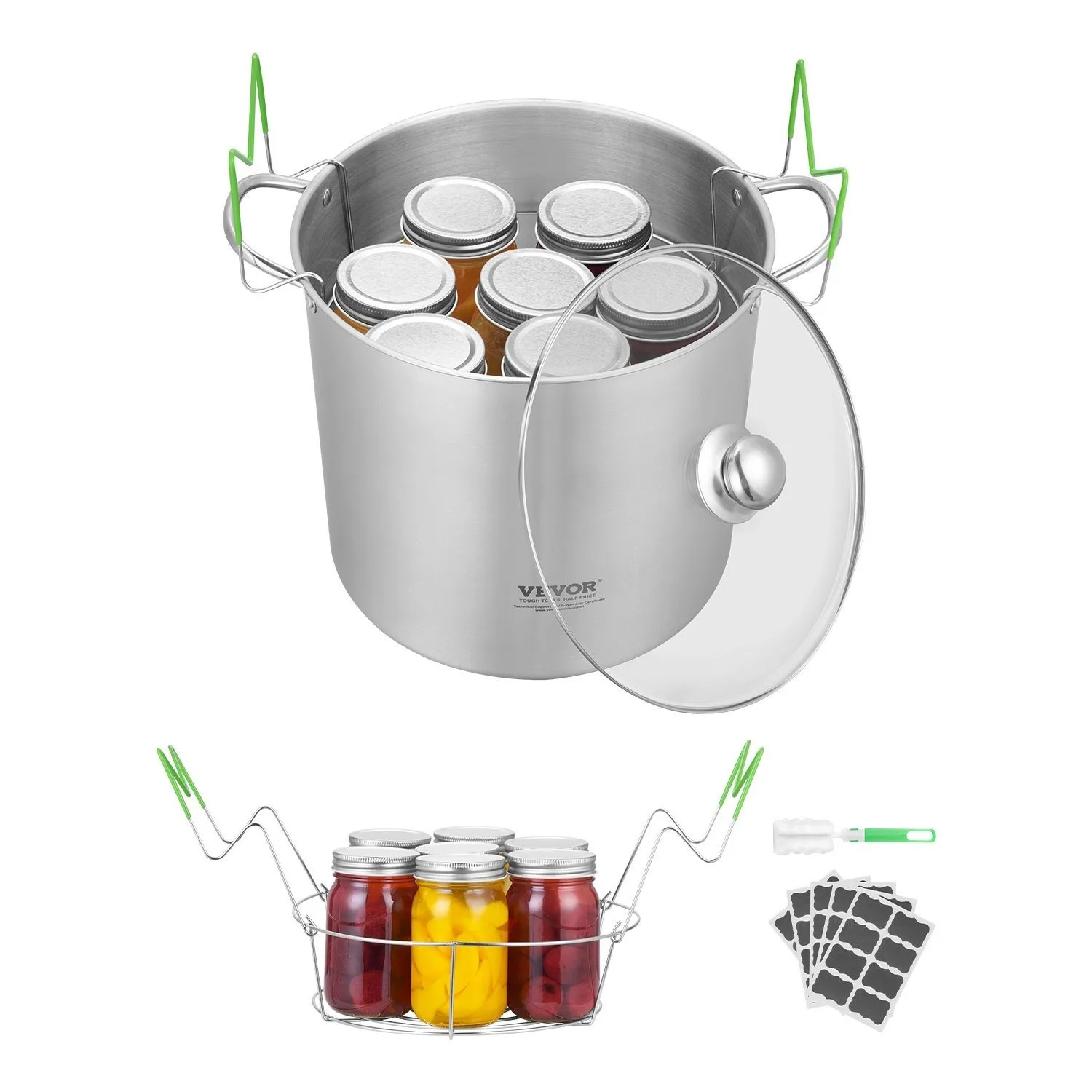VEVOR Canning Supplies Starter Kit 2/8/11 Pieces Stainless Steel Water Bath Cannner
VEVOR Canning Supplies Starter Kit 2/8/11 Pieces Stainless Steel Water Bath Cannner