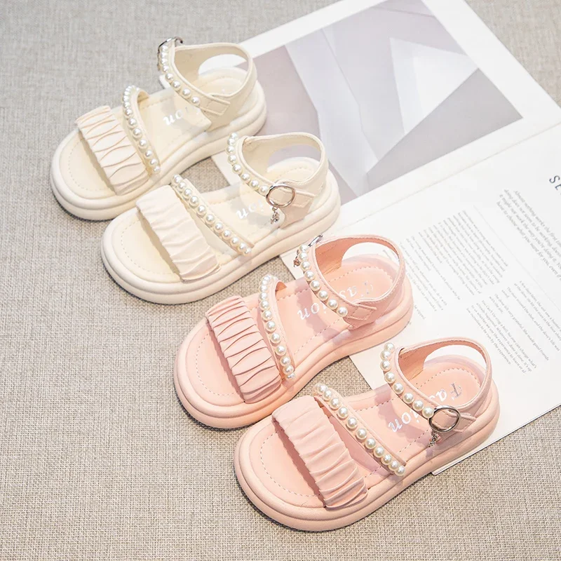 Children Sandals for Girls 2025 Summer New Fashion Korean Style Soft Bottom Anti-slippery Versatile Casual Open-toe Beach Shoes
Children Sandals for Girls 2025 Summer New Fashion Korean Style Soft Bottom Anti-slippery Versatile Casual Open-toe Beach Shoes