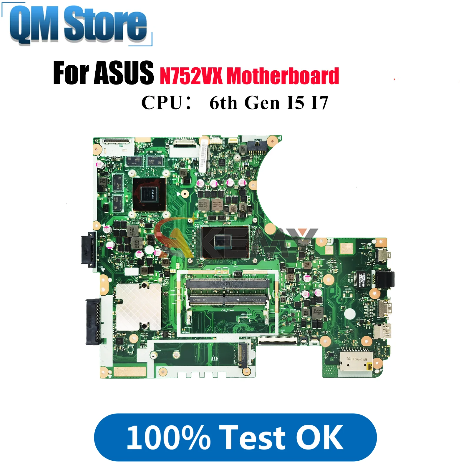 N752VX Laptop Motherboard For ASUS Vivobook N752V N752VX Notebook Mainboard With I5 I7 CPU 100% tests OK fast shipping stk
N752VX Laptop Motherboard For ASUS Vivobook N752V N752VX Notebook Mainboard With I5 I7 CPU 100% tests OK fast shipping stk