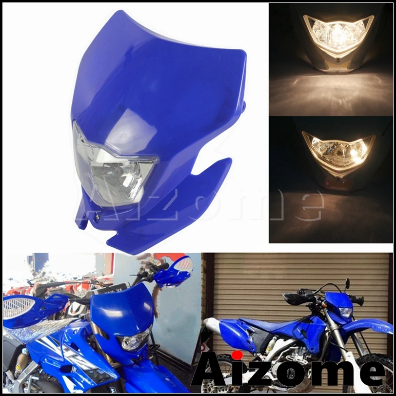 Dirt Bike Motocross Headlight Fairing Motorcycle Off Road Blue Headlight Headlamp For Yamaha WR 450 250 WR 450F 250R 250X 250F
Dirt Bike Motocross Headlight Fairing Motorcycle Off Road Blue Headlight Headlamp For Yamaha WR 450 250 WR 450F 250R 250X 250F