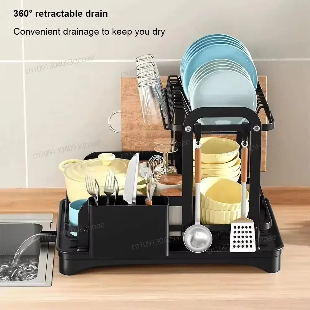 2025 NEW 2-layer countertop tableware storage plate bowl kitchen dish rack with drain rack
2025 NEW 2-layer countertop tableware storage plate bowl kitchen dish rack with drain rack