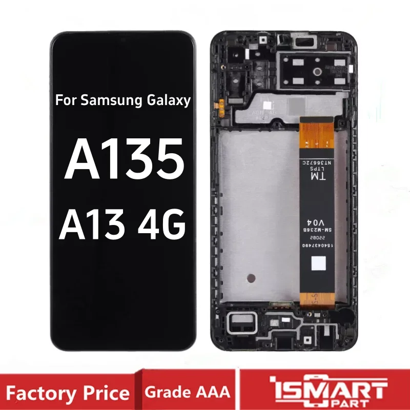 OEM для Samsung Galaxy A13 4G A135 Дисплей Сенсорный экран Дигитайзер в сборе SM-A135F Замена
OEM для Samsung Galaxy A13 4G A135 Дисплей Сенсорный экран Дигитайзер в сборе SM-A135F Замена