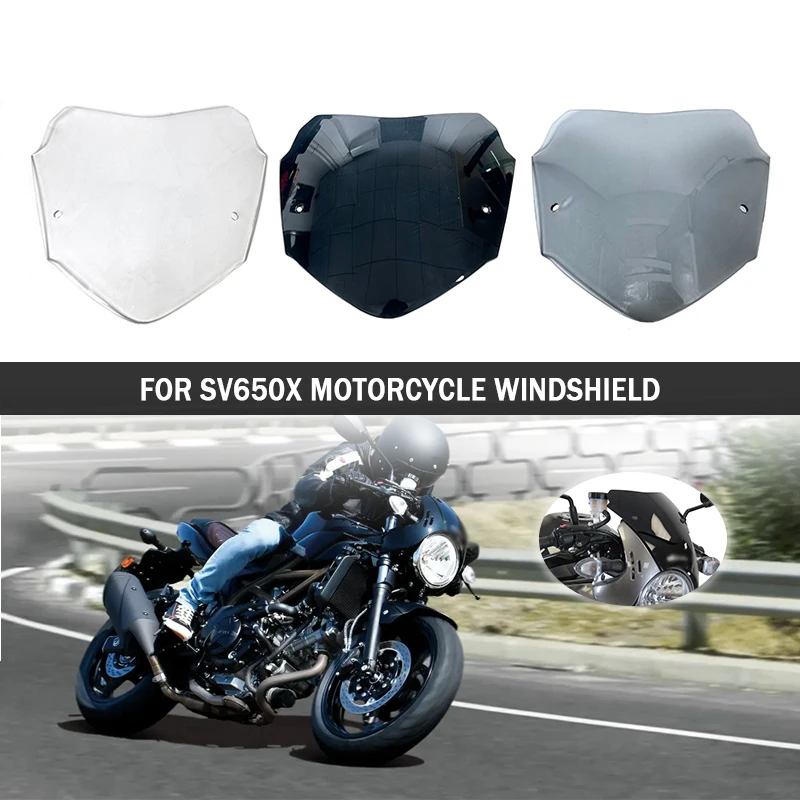 SV650X Motorcycle Windshield Windscreen Windproof Wind Screen Deflector FOR SUZUKI sv650x SV 650X 2017-2025 2022 2023 2024
SV650X Motorcycle Windshield Windscreen Windproof Wind Screen Deflector FOR SUZUKI sv650x SV 650X 2017-2025 2022 2023 2024