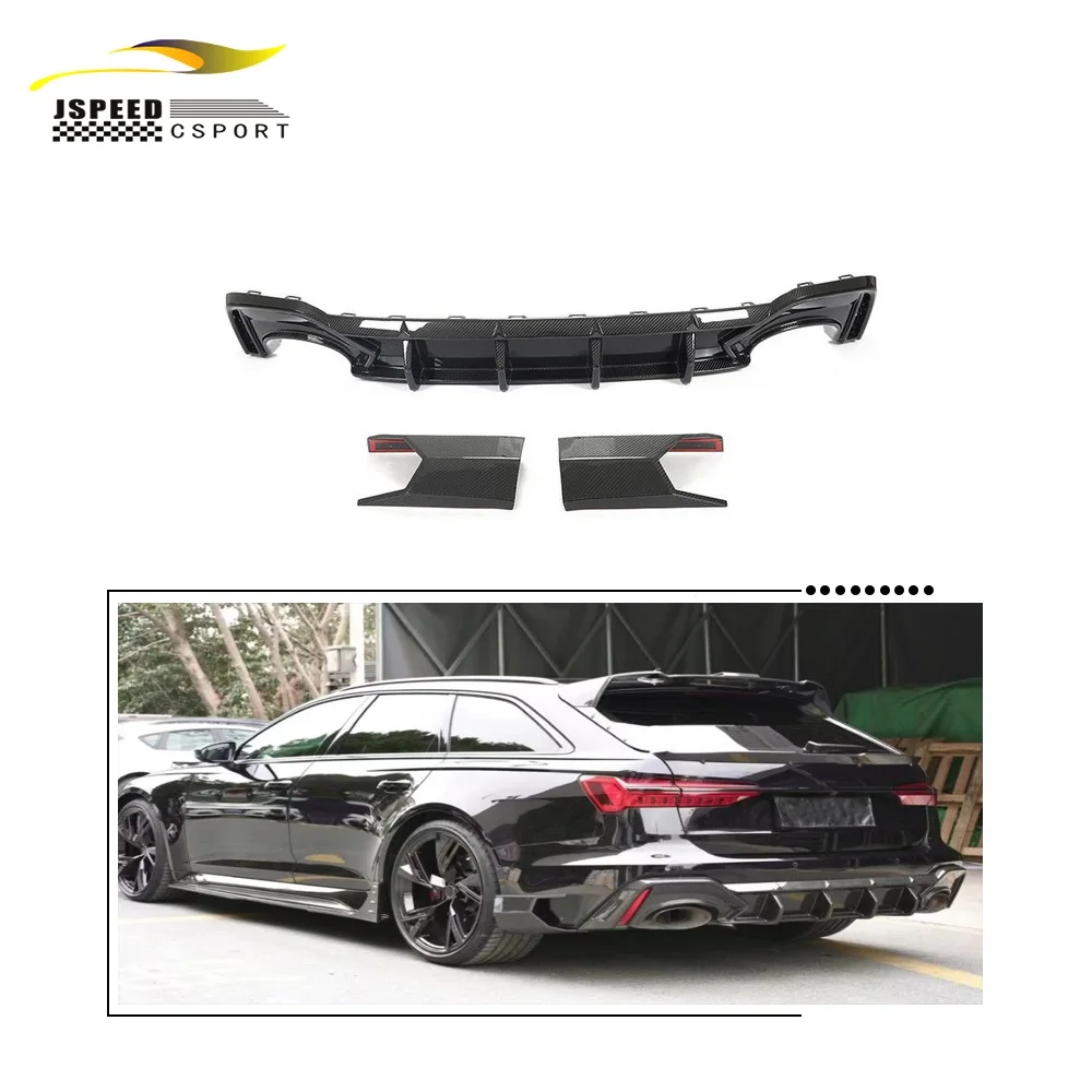 Suitable for JCSPORTLINE dry pure RS6 carbon fiber rear bumper diffuser Suitable for Audi RS6 AVANT C8 2019-2021
Suitable for JCSPORTLINE dry pure RS6 carbon fiber rear bumper diffuser Suitable for Audi RS6 AVANT C8 2019-2021