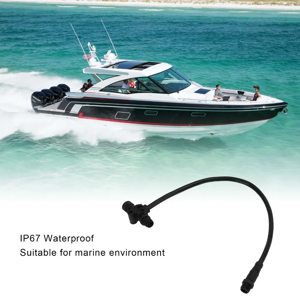 IP67 Waterproof Backbone Drop Cable T Connector M12 Interface 5 Pin T Connector 5 Pin Design for NMEA 2000 Networks
IP67 Waterproof Backbone Drop Cable T Connector M12 Interface 5 Pin T Connector 5 Pin Design for NMEA 2000 Networks