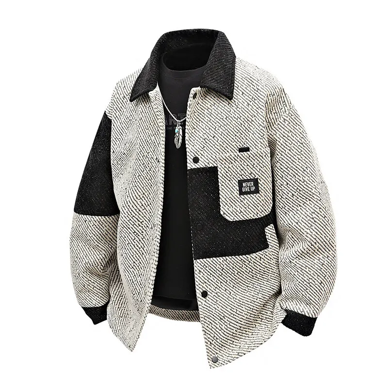 Spring lapel jacket men's ruffian handsome trend 2025 new spring and autumn men's casual long-sleeved top jacket
Spring lapel jacket men's ruffian handsome trend 2025 new spring and autumn men's casual long-sleeved top jacket