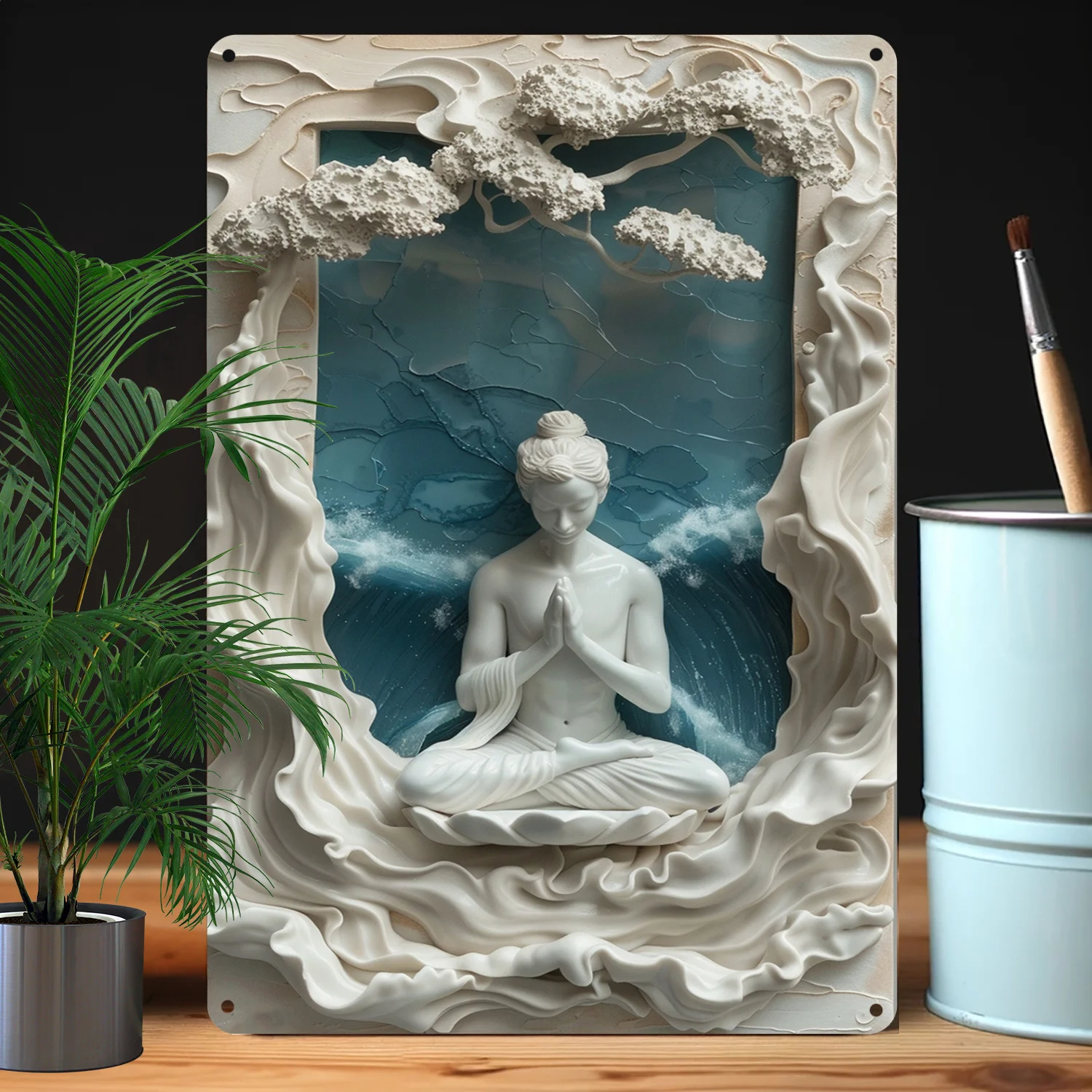 Meditation Theme Metal Wall Art - Yoga Decor for Home, Studio, Durable Vintage-Inspired Decorative Sign for Wellness Spaces
Meditation Theme Metal Wall Art - Yoga Decor for Home, Studio, Durable Vintage-Inspired Decorative Sign for Wellness Spaces