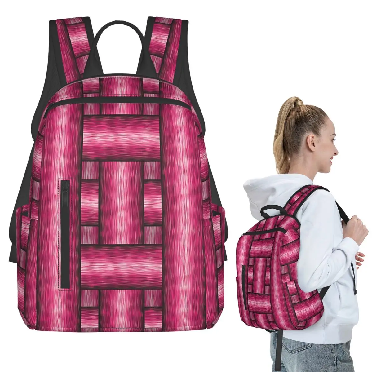 Abstract Pattern Of Pink Fibers Backpack Student BookBag Children School Bag Laptop Shoulder Bags Men Women
Abstract Pattern Of Pink Fibers Backpack Student BookBag Children School Bag Laptop Shoulder Bags Men Women