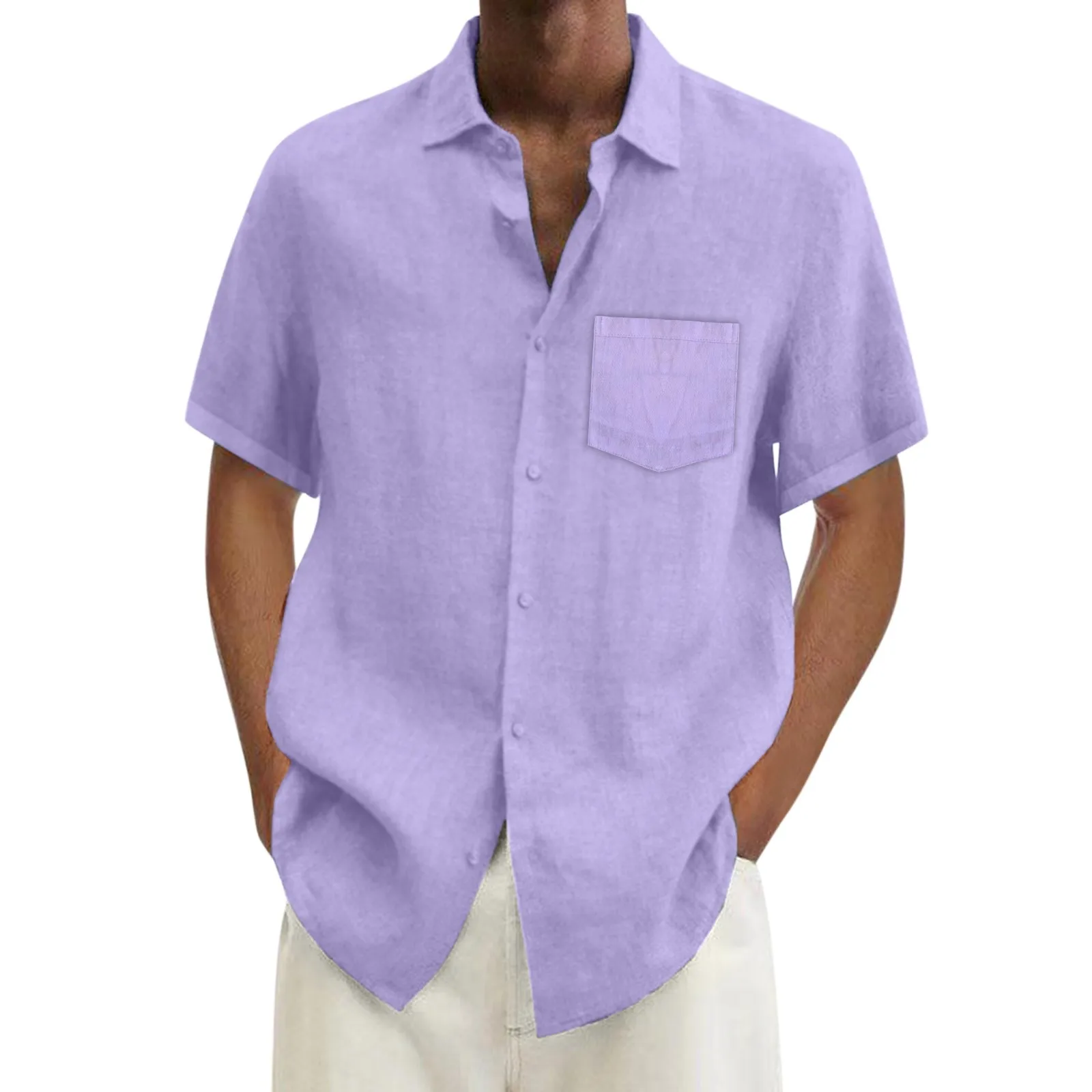 Cotton Linen Short Sleeve Turn Down Collar Shirts Men Loose Fit Tees Casual Solid Button Formal Shirt Apparel Loose Oversize Top
Cotton Linen Short Sleeve Turn Down Collar Shirts Men Loose Fit Tees Casual Solid Button Formal Shirt Apparel Loose Oversize Top