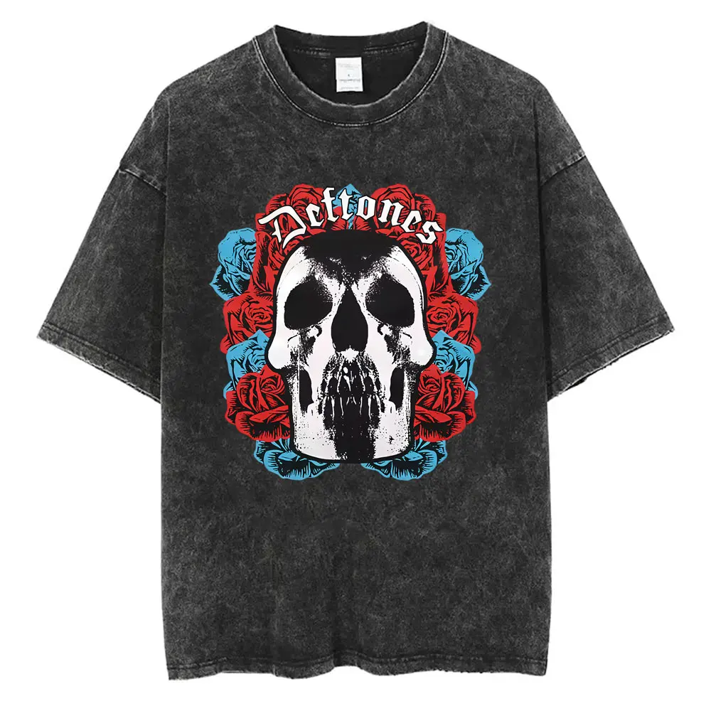 Alternative Metal Rock Band Deftones Vintage Washed T-shirt Men's Women Clothing Retro Gothic Punk Oversized T Shirt Streetwear
Alternative Metal Rock Band Deftones Vintage Washed T-shirt Men's Women Clothing Retro Gothic Punk Oversized T Shirt Streetwear