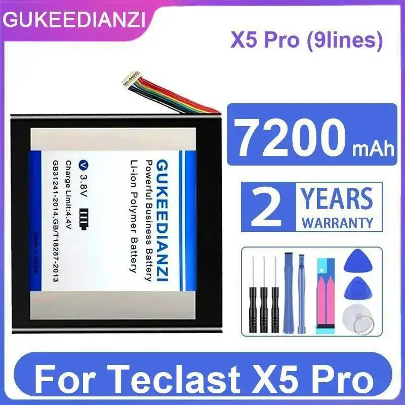 For Teclast X5 Pro 9Lines Durable 7200Mah Long-Lasting Performance Tablet Battery
For Teclast X5 Pro 9Lines Durable 7200Mah Long-Lasting Performance Tablet Battery