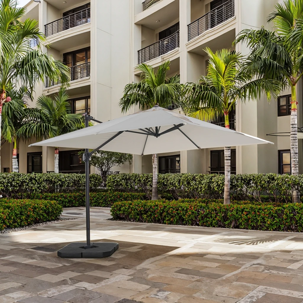 Customizable Modern Design Outdoor Square Offset Aluminum Cantilever Umbrella For Courtyards Hotels Hospitals Outdoor Furniture
Customizable Modern Design Outdoor Square Offset Aluminum Cantilever Umbrella For Courtyards Hotels Hospitals Outdoor Furniture