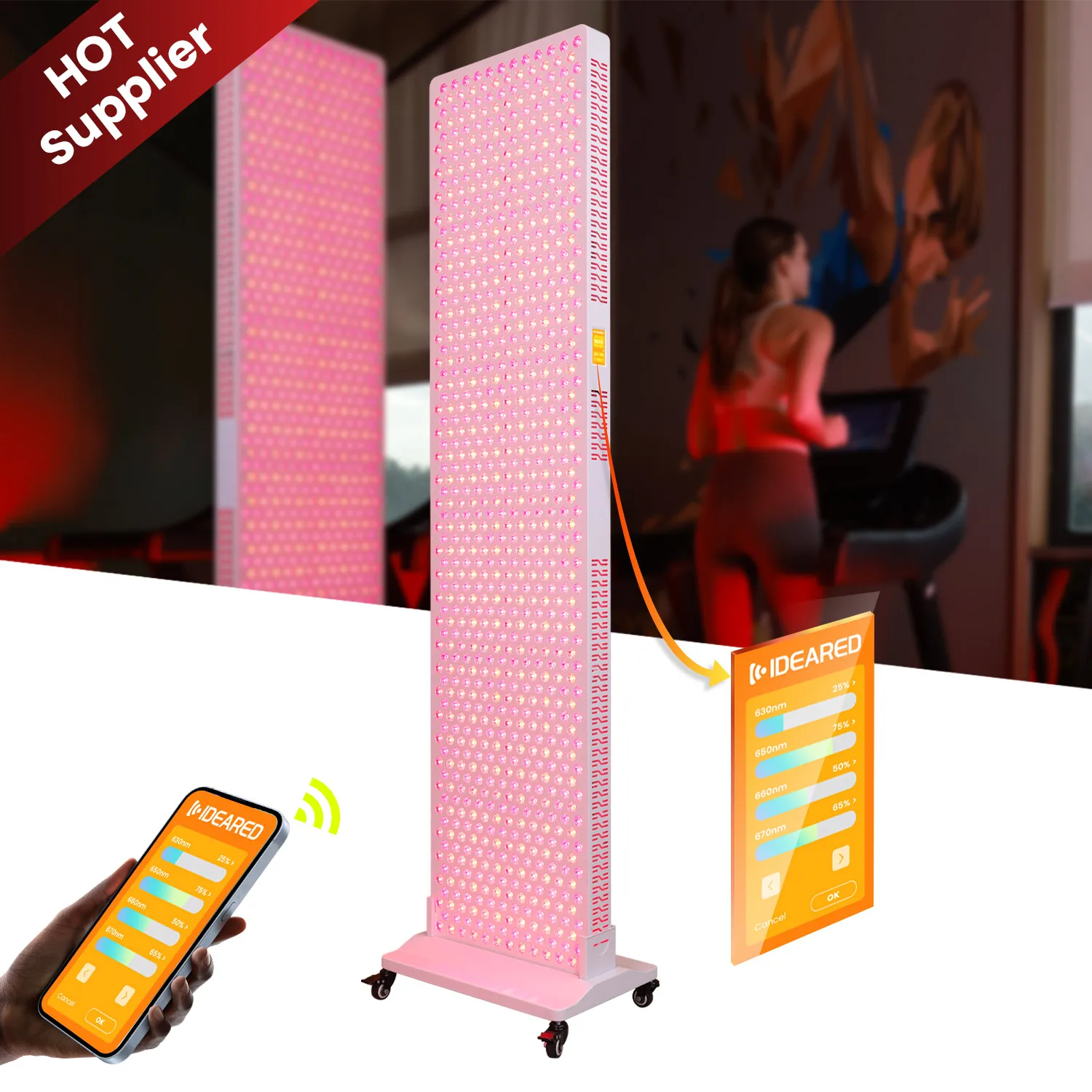 Ideatherapy RLPRO1200 Full Body Home Spa Infrared Device Wavelengths Red Light Therapy Panel For Sauce & Pain Relief Home Use
Ideatherapy RLPRO1200 Full Body Home Spa Infrared Device Wavelengths Red Light Therapy Panel For Sauce & Pain Relief Home Use