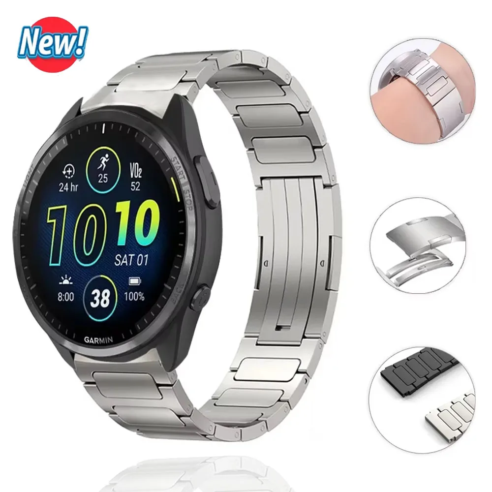 22mm Titanium Strap for Garmin Vivoactive 6/Venu 3 2 Metal Wristband for Garmin Forerunner 965 955 265 255 745 Belt Accessories
22mm Titanium Strap for Garmin Vivoactive 6/Venu 3 2 Metal Wristband for Garmin Forerunner 965 955 265 255 745 Belt Accessories