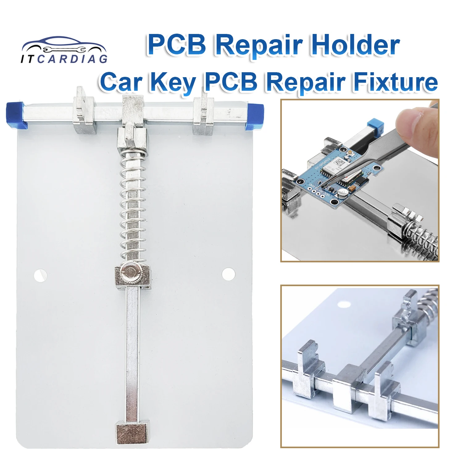 Car Key PCB Board Holder Repair Tool Platform Fixture Stainless Steel Circuit Board Jig Soldering Desoldering For key PCB Repai
Car Key PCB Board Holder Repair Tool Platform Fixture Stainless Steel Circuit Board Jig Soldering Desoldering For key PCB Repai