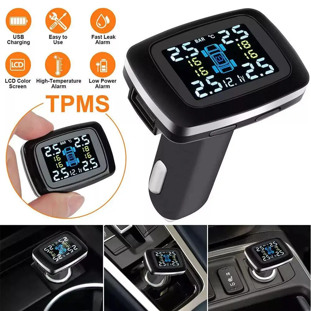 C110 Car Mini Cigarette Lighter Wireless Tire Pressure Monitoring System External Internal Sensor USB Digital Display Car Parts
C110 Car Mini Cigarette Lighter Wireless Tire Pressure Monitoring System External Internal Sensor USB Digital Display Car Parts
