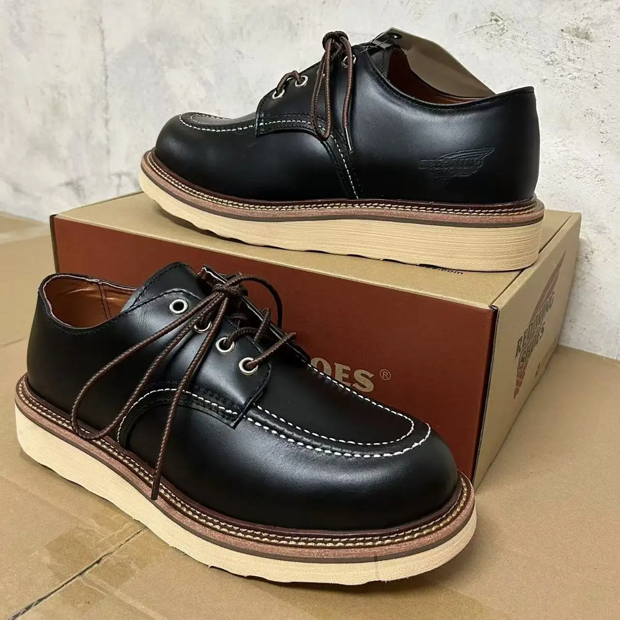 Retro Durable Goodyear-Welted Stitchdown Rugged Style Monkey Boots Heritage Genuine Leather Moctoeboots For Men Mid-Cut Shoes 44
Retro Durable Goodyear-Welted Stitchdown Rugged Style Monkey Boots Heritage Genuine Leather Moctoeboots For Men Mid-Cut Shoes 44