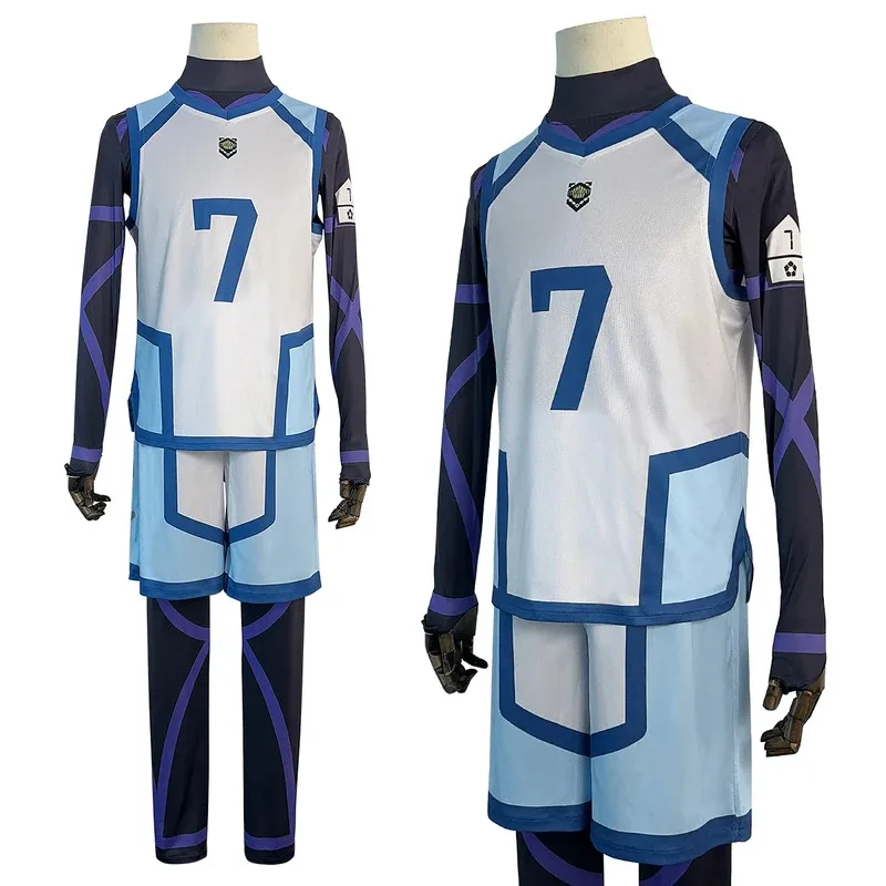 HOLOUN Blue Lock Season 2 Anime Nagi Cosplay Costume Wig NO.7 Training Jerseys 4PCS Football Uniform Daily Wear Cos Gift
HOLOUN Blue Lock Season 2 Anime Nagi Cosplay Costume Wig NO.7 Training Jerseys 4PCS Football Uniform Daily Wear Cos Gift