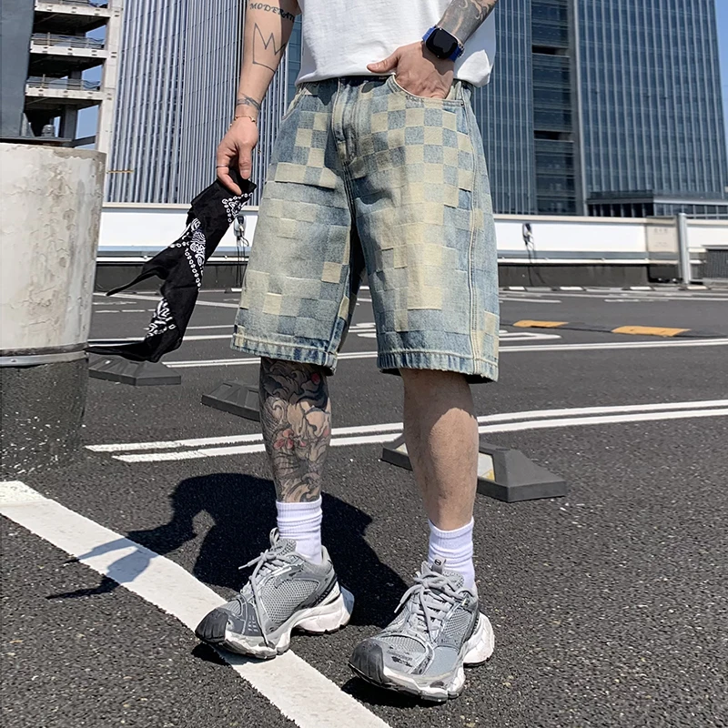 Price Limit139.Summer New American High Street Fashion Brand Plaid Jacquard Cropped Pants Men's Loose All-Matching Straight Pant
Price Limit139.Summer New American High Street Fashion Brand Plaid Jacquard Cropped Pants Men's Loose All-Matching Straight Pant