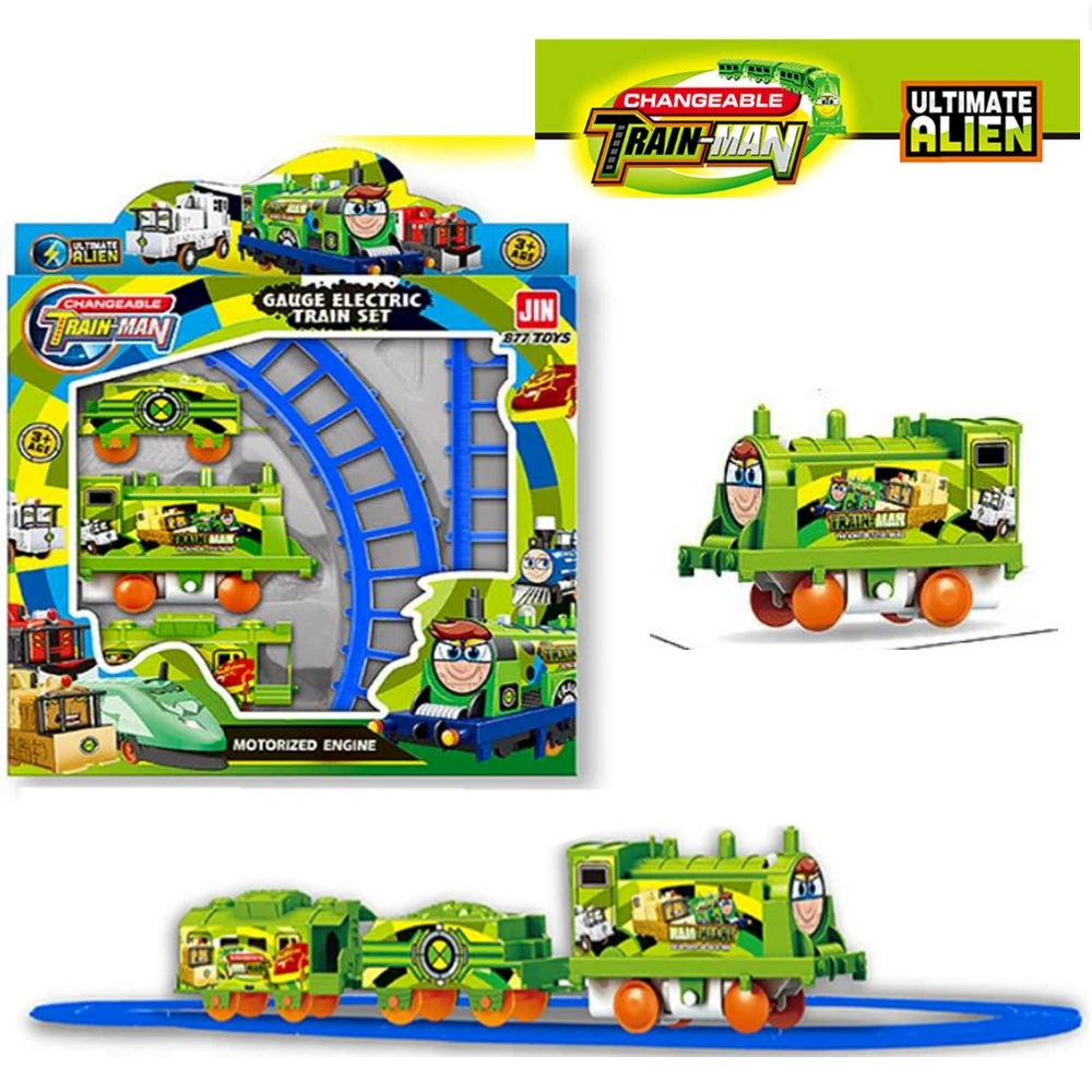 1 Pc Electric Train Set Three Carriages Train Tracks Cartoon Changeable Trainman Trajectory Moving Train Gift Toy
1 Pc Electric Train Set Three Carriages Train Tracks Cartoon Changeable Trainman Trajectory Moving Train Gift Toy