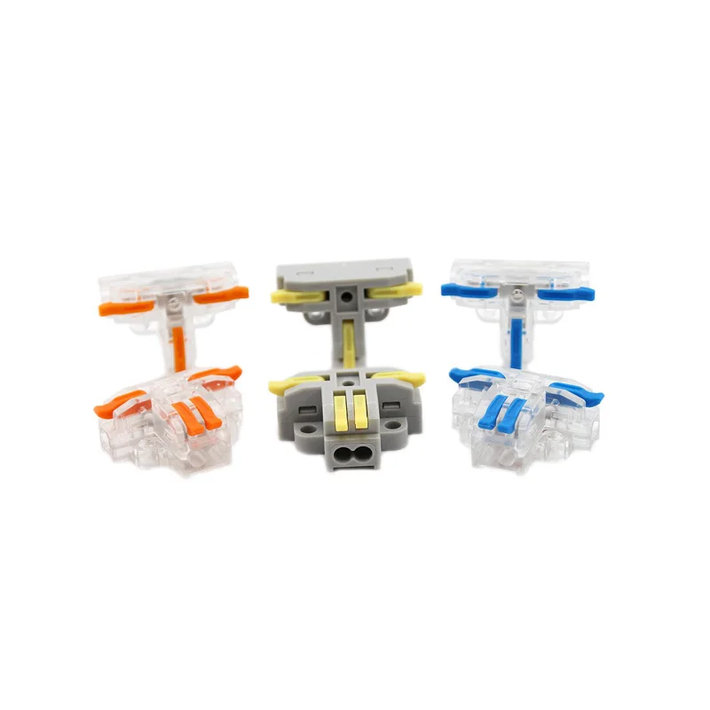 T-Type Wire Connectors Quick Splitter Universal Wiring Cable LED Distribution Terminal Push-in Fast Power Electrical Connector
T-Type Wire Connectors Quick Splitter Universal Wiring Cable LED Distribution Terminal Push-in Fast Power Electrical Connector