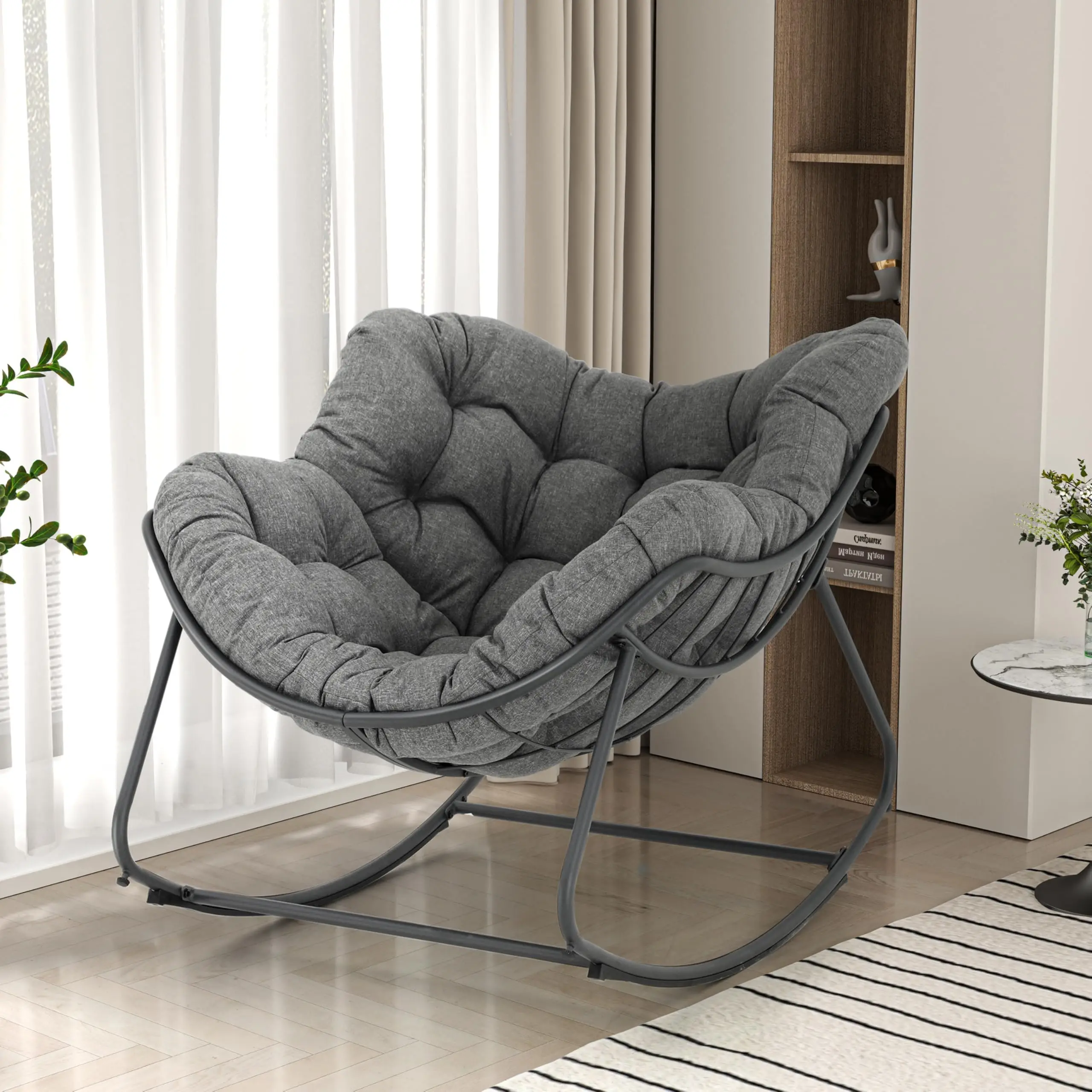 Ready to Ship Promotion Rattan Wicker Metal Lazy Rocking Leisure Egg Chair Rocking Chair for Balcony
Ready to Ship Promotion Rattan Wicker Metal Lazy Rocking Leisure Egg Chair Rocking Chair for Balcony