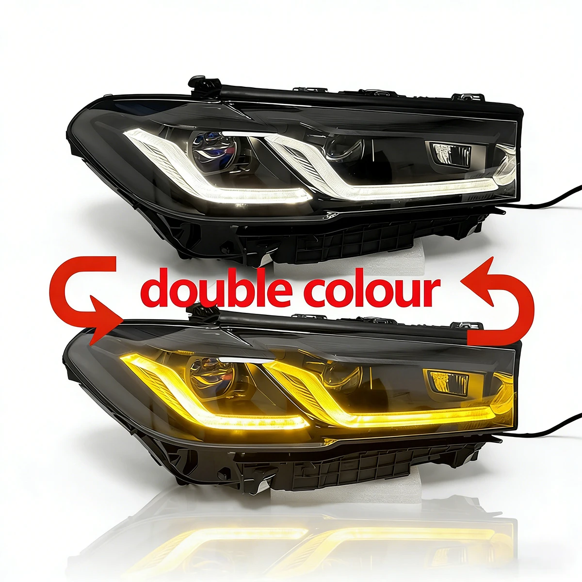 LED Headlight Assembly For BMW 5 Series M5/G30 G31 F90 2021-2023 Controlled White Yellow Switch DRL Plug And Play
LED Headlight Assembly For BMW 5 Series M5/G30 G31 F90 2021-2023 Controlled White Yellow Switch DRL Plug And Play