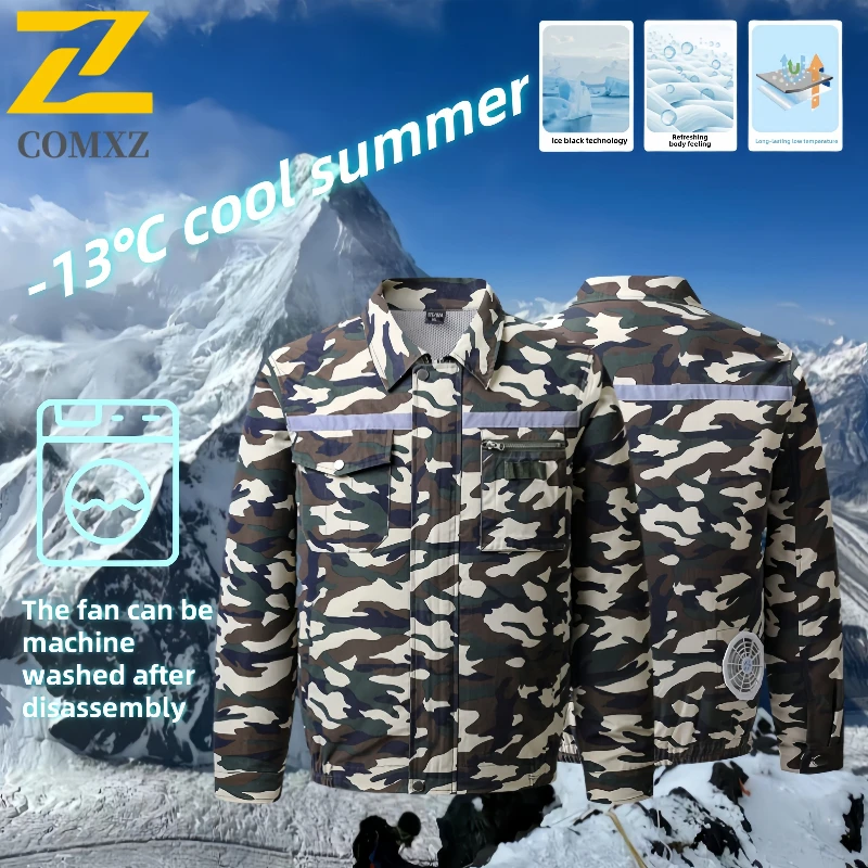 Cool Air Conditioner Jacet 2025 Summer New Men's USB Refrigeration Fan Work Jacket Lightweight Breathable Safe Reflective Coat
Cool Air Conditioner Jacet 2025 Summer New Men's USB Refrigeration Fan Work Jacket Lightweight Breathable Safe Reflective Coat
