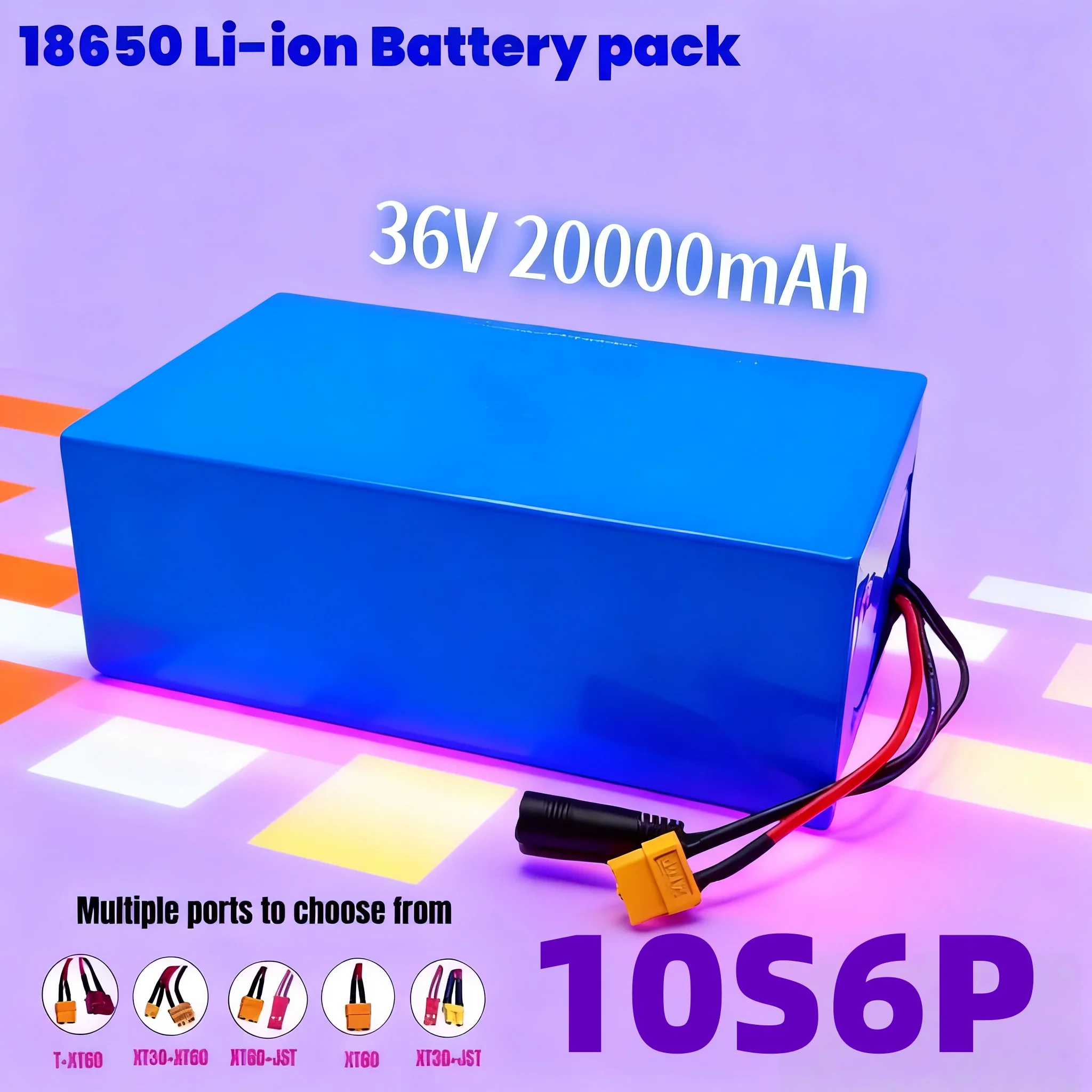 Литий-ионный аккумулятор 36В 20Ач 10S6P, 36В 20000мАч 1000Вт, со встроенной BMS
Литий-ионный аккумулятор 36В 20Ач 10S6P, 36В 20000мАч 1000Вт, со встроенной BMS