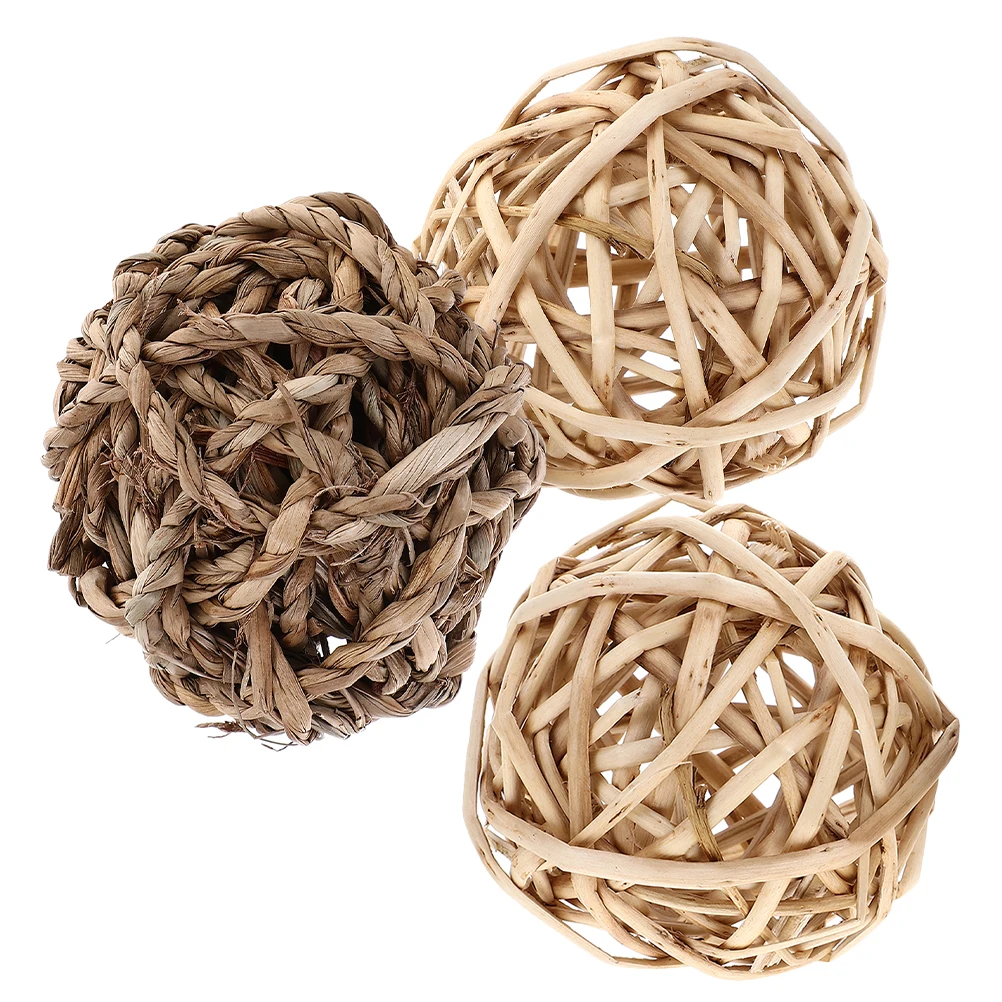 3 Pcs Rabbit Teething Toy Bunny Grass Chew Toys for Rabbits Treat Ball Enrichment Activity Balls 
3 Pcs Rabbit Teething Toy Bunny Grass Chew Toys for Rabbits Treat Ball Enrichment Activity Balls