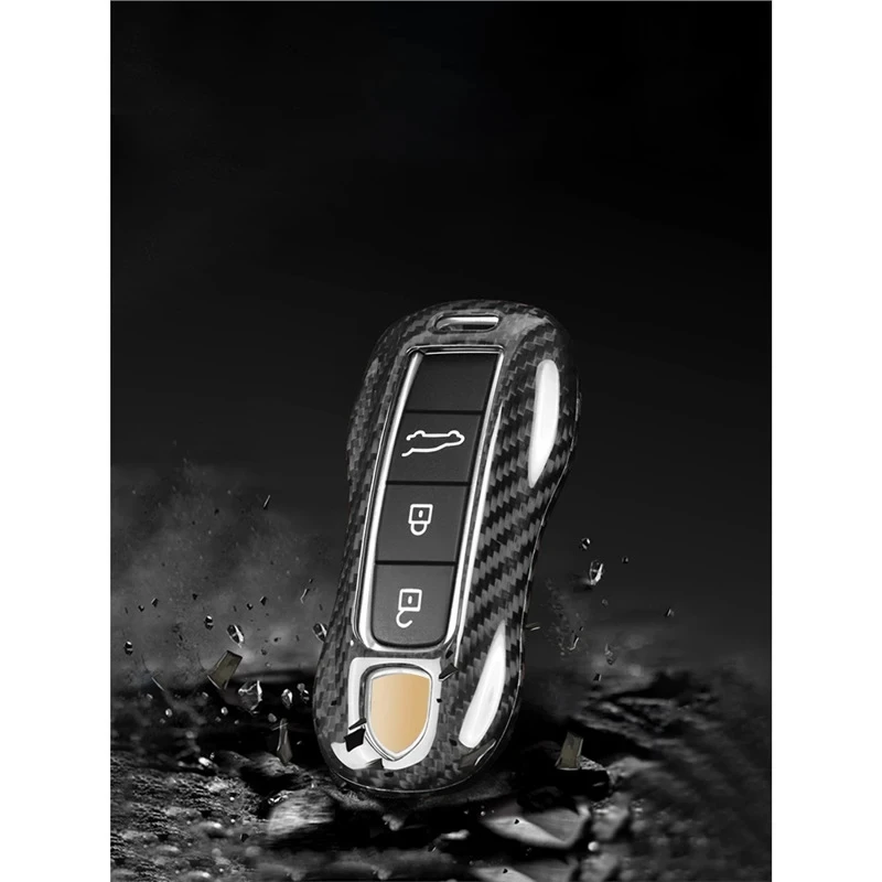 Чехол для ключей из настоящего углеродного волокна для Porsche Cayenne 918 Panamera 911 Carrera Taycan Macan 718 Cayman Boxster 
Чехол для ключей из настоящего углеродного волокна для Porsche Cayenne 918 Panamera 911 Carrera Taycan Macan 718 Cayman Boxster