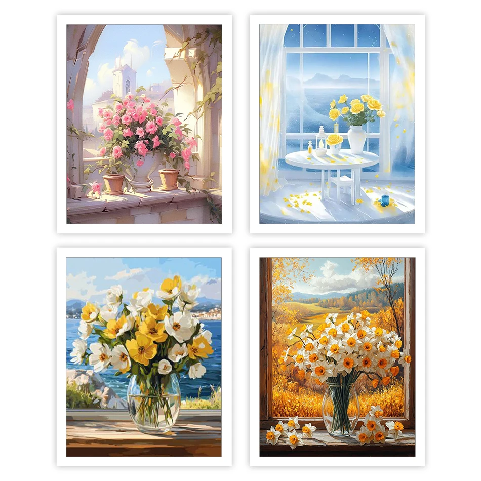 GATYZTORY Paint By Number Adult Kit Flowers Oil For Handiwork Watercolors Drawing On Canvas Picture Drawing Paint Kit Home Decor
GATYZTORY Paint By Number Adult Kit Flowers Oil For Handiwork Watercolors Drawing On Canvas Picture Drawing Paint Kit Home Decor