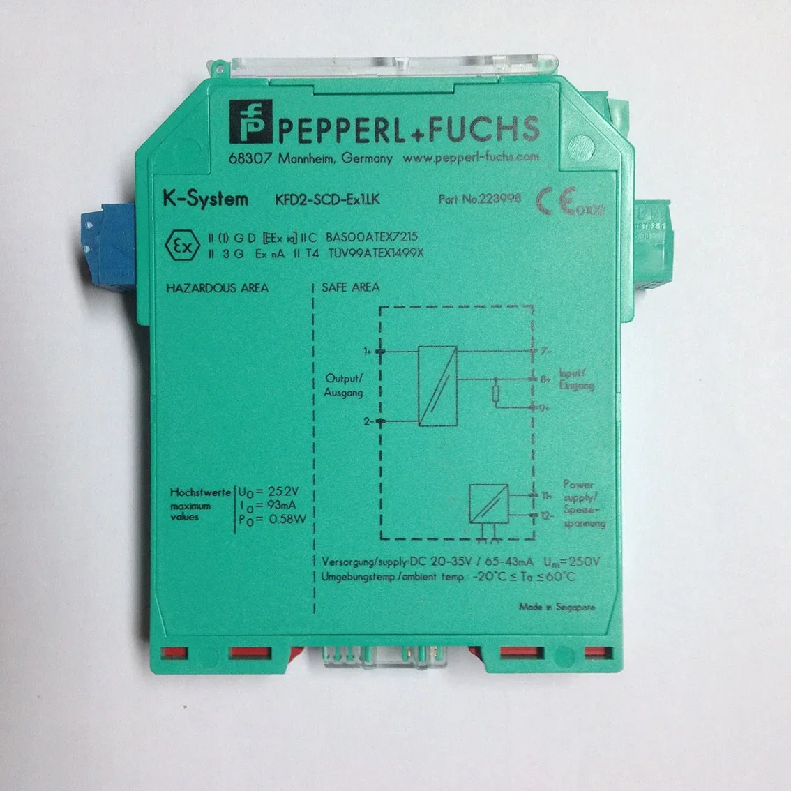 new Original P + F analog output signal isolator K-LB-1.30G K-LB-2.30G
new Original P + F analog output signal isolator K-LB-1.30G K-LB-2.30G