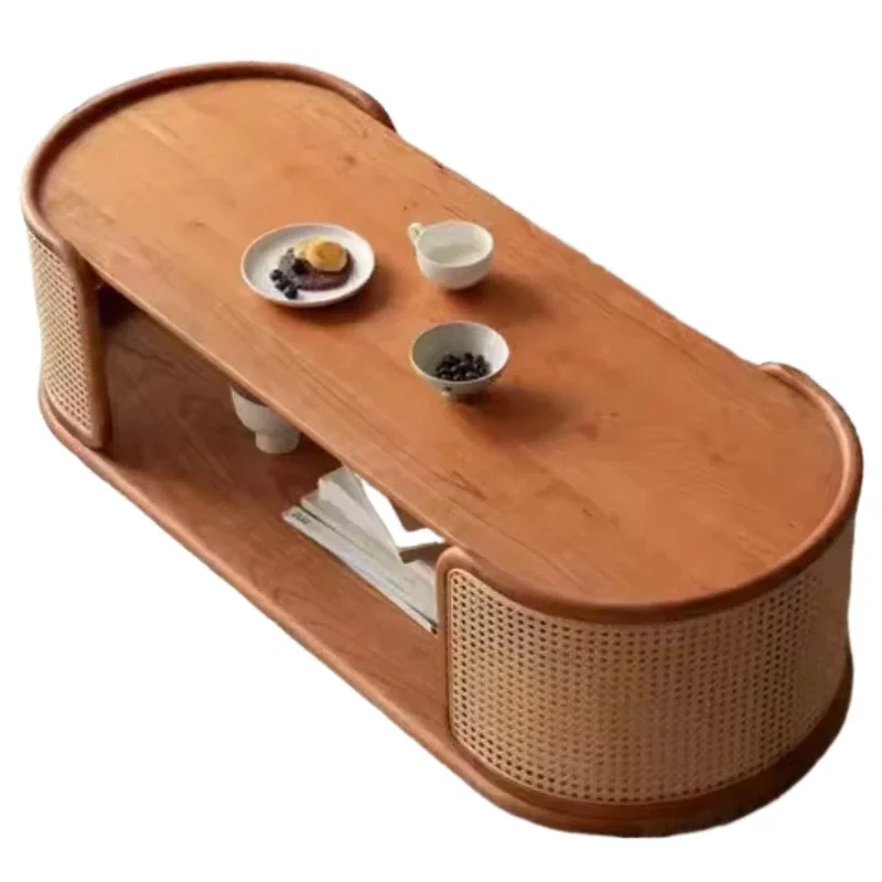 European coffee table American solid wood coffee table retro old round coffee table
European coffee table American solid wood coffee table retro old round coffee table