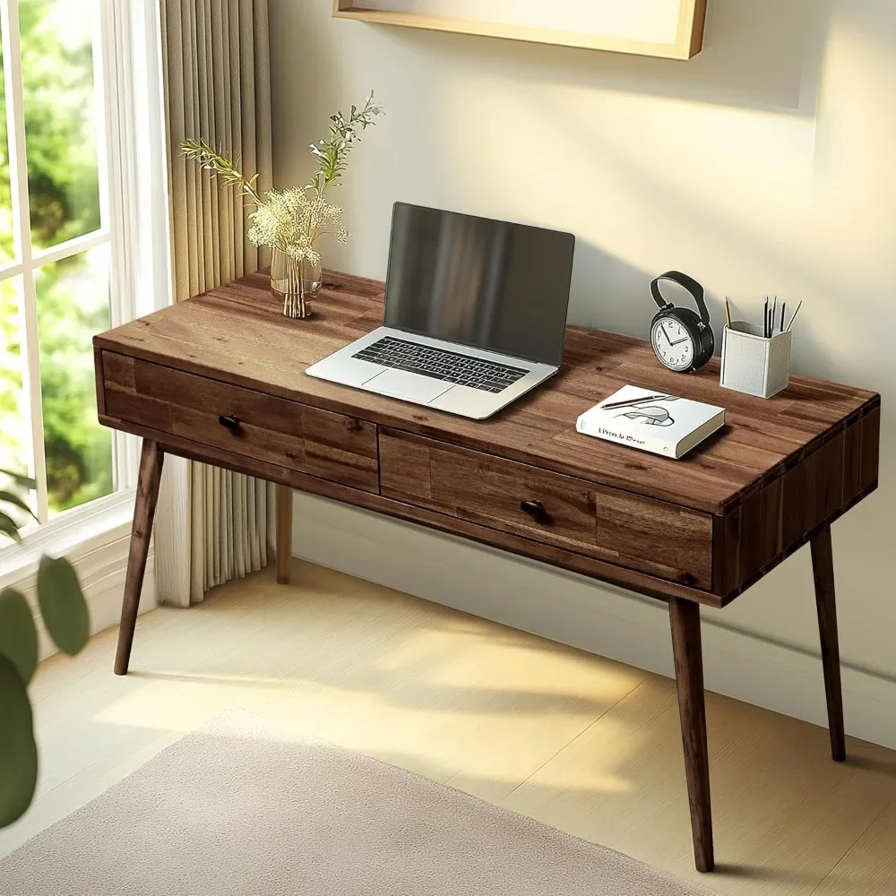 48" Solid Wood Work Desk with Drawers, Home Office Desk Office Furniture, Work Table for Home Office, Scandinavian
48" Solid Wood Work Desk with Drawers, Home Office Desk Office Furniture, Work Table for Home Office, Scandinavian