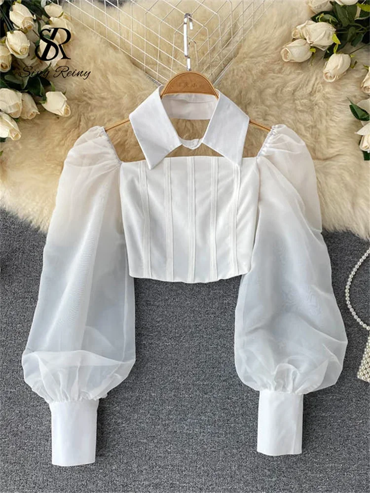 Elegant Puff Sleeve Blouse Women 2025 Summer French Retro White Shirt Off Shoulder Corset Design Chic Fashion Princess Look
Elegant Puff Sleeve Blouse Women 2025 Summer French Retro White Shirt Off Shoulder Corset Design Chic Fashion Princess Look