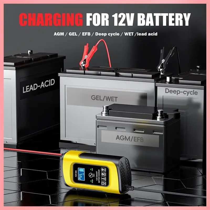 N91R-12V 8A Smart Auto Pulse Repair Charger For AGM Gel Car Motorcycle Truck Lead Acid Battery Charger Digital LCD Display
N91R-12V 8A Smart Auto Pulse Repair Charger For AGM Gel Car Motorcycle Truck Lead Acid Battery Charger Digital LCD Display