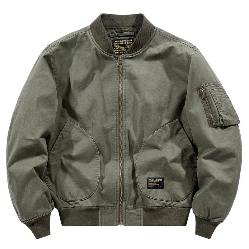 Retro American Workwear Cotton Jacket Casual MA1 Pilot Jacket Men's New Autumn Winter Flight Suit Outerwear Baseball Jacket
Retro American Workwear Cotton Jacket Casual MA1 Pilot Jacket Men's New Autumn Winter Flight Suit Outerwear Baseball Jacket