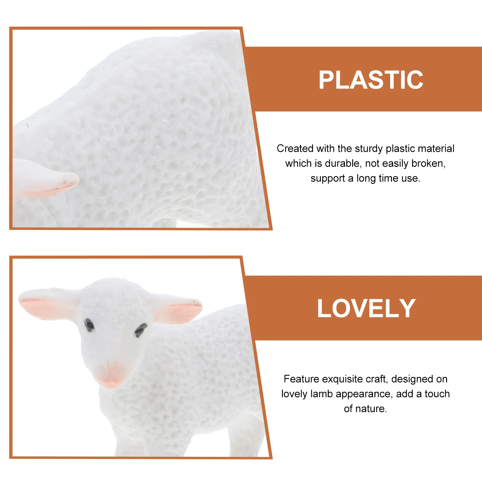 2pcs Plastic Lamb Figurines Decorative Statues For Garden Lawn Bonsai Pool Landscape Household Adornments Desktop Ornaments
2pcs Plastic Lamb Figurines Decorative Statues For Garden Lawn Bonsai Pool Landscape Household Adornments Desktop Ornaments