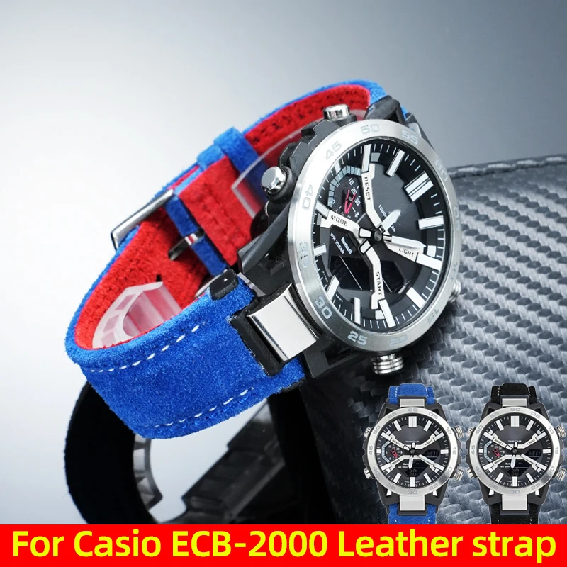 For Casio EDIFICE series 5698 ECB-2000/EFS-S641 suede leather watch strap ECB-2000YD/HR/PB notch cowhide watchband bracelet Male
For Casio EDIFICE series 5698 ECB-2000/EFS-S641 suede leather watch strap ECB-2000YD/HR/PB notch cowhide watchband bracelet Male