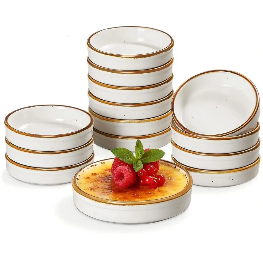 Набор из 14 предметов Ramekin, керамическая посуда для суфле Creme Brulee Ramekins, 4 унции, для выпечки изысканных десертов, небольшая ковпа
Набор из 14 предметов Ramekin, керамическая посуда для суфле Creme Brulee Ramekins, 4 унции, для выпечки изысканных десертов, небольшая ковпа