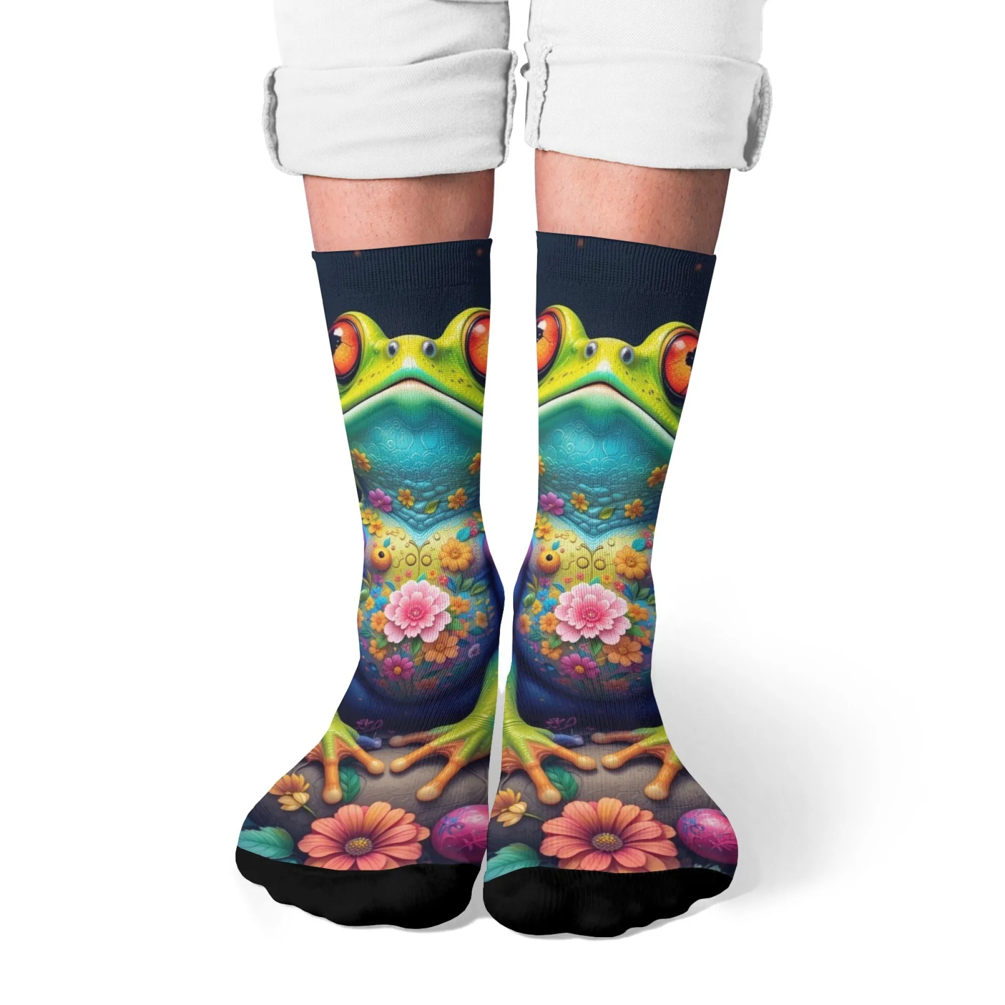 Colorful Floral Frog Art Men's Socks Street Hip-Hop Style Novelty Funny Happy Socks Harajuku Retro Fashion Casual Socks Gift
Colorful Floral Frog Art Men's Socks Street Hip-Hop Style Novelty Funny Happy Socks Harajuku Retro Fashion Casual Socks Gift