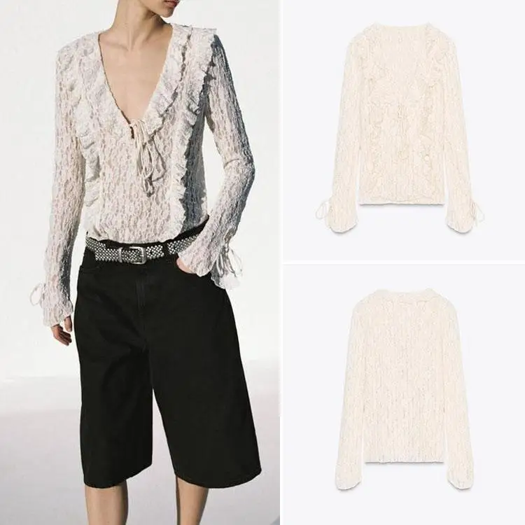 Spring New Arrival Women's Lace Decorative Layered Top Elegance Fashionable Ethnic Stage Costume 18-25 Years Old
Spring New Arrival Women's Lace Decorative Layered Top Elegance Fashionable Ethnic Stage Costume 18-25 Years Old