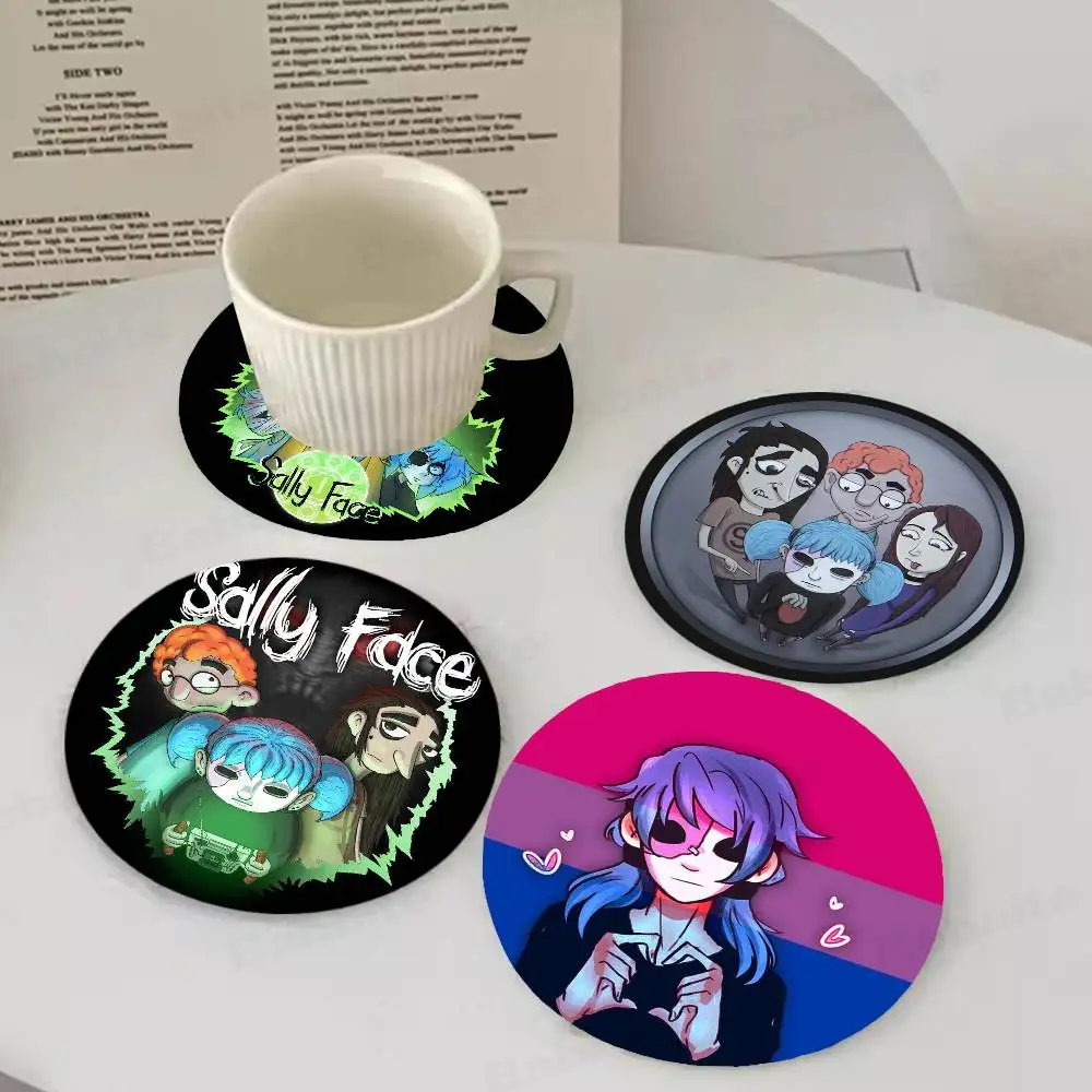 Sally Face Round Coasters Insulated Durable Cups Coffee Coaster Plate Mats Home and Decoration Kitchen Utensils
Sally Face Round Coasters Insulated Durable Cups Coffee Coaster Plate Mats Home and Decoration Kitchen Utensils