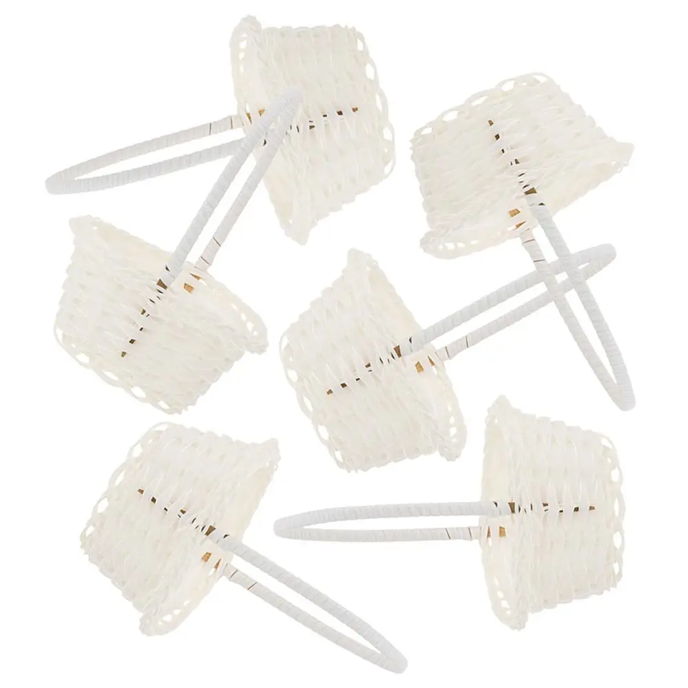 6 Pcs Storage Basket Portable Weaving Multi-purpose Wedding Gift Flower for Girl Mini Woven Design 
6 Pcs Storage Basket Portable Weaving Multi-purpose Wedding Gift Flower for Girl Mini Woven Design