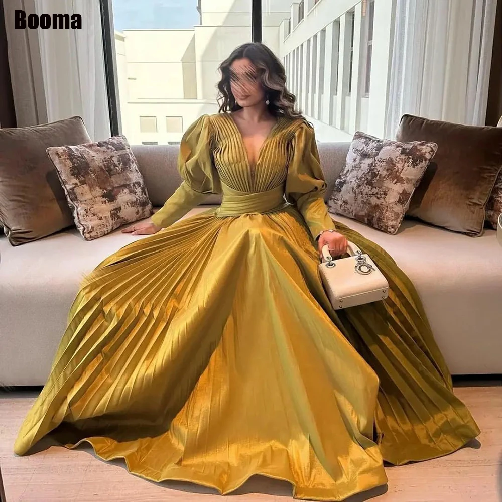 Booma Elegant Women Prom Dresses V-neck Stain Long Puff Sleeves Evening Party Dress Floor Length Formal Occasion Gowns
Booma Elegant Women Prom Dresses V-neck Stain Long Puff Sleeves Evening Party Dress Floor Length Formal Occasion Gowns
