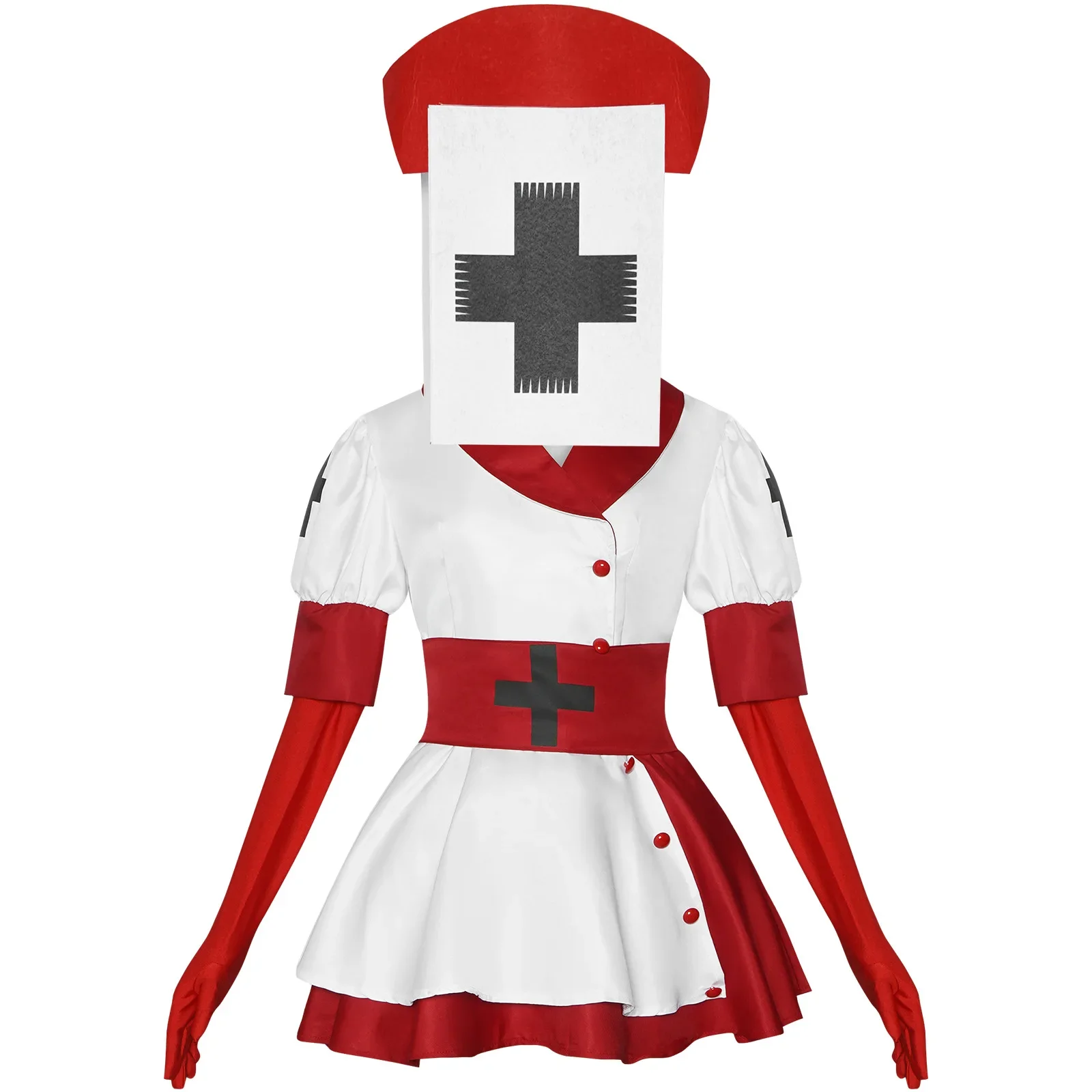 Role-playing Uniform Dark Deception Reaper Nurse Cosplay Costume Halloween Cosplay Dress Gothic Escape Room
Role-playing Uniform Dark Deception Reaper Nurse Cosplay Costume Halloween Cosplay Dress Gothic Escape Room