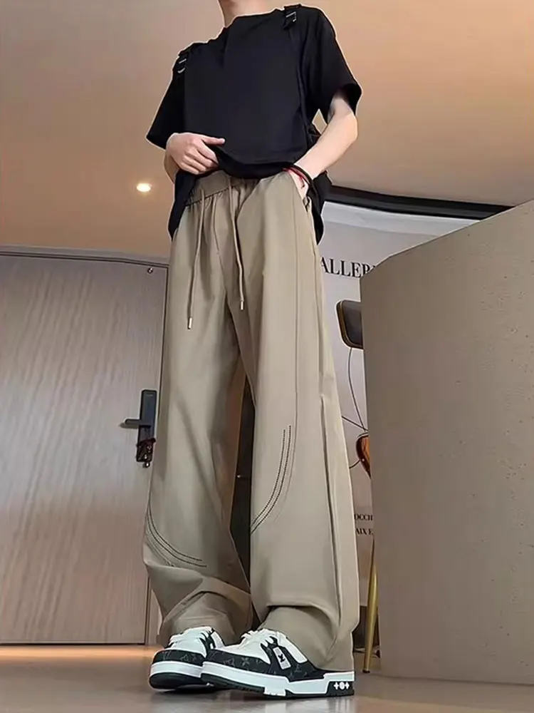 American Retro Ice Silk Men's Summer Thin Me Breathable Qui Dry Straight Leg Spor Casual Long Pants Loose Fit mid Waist
American Retro Ice Silk Men's Summer Thin Me Breathable Qui Dry Straight Leg Spor Casual Long Pants Loose Fit mid Waist