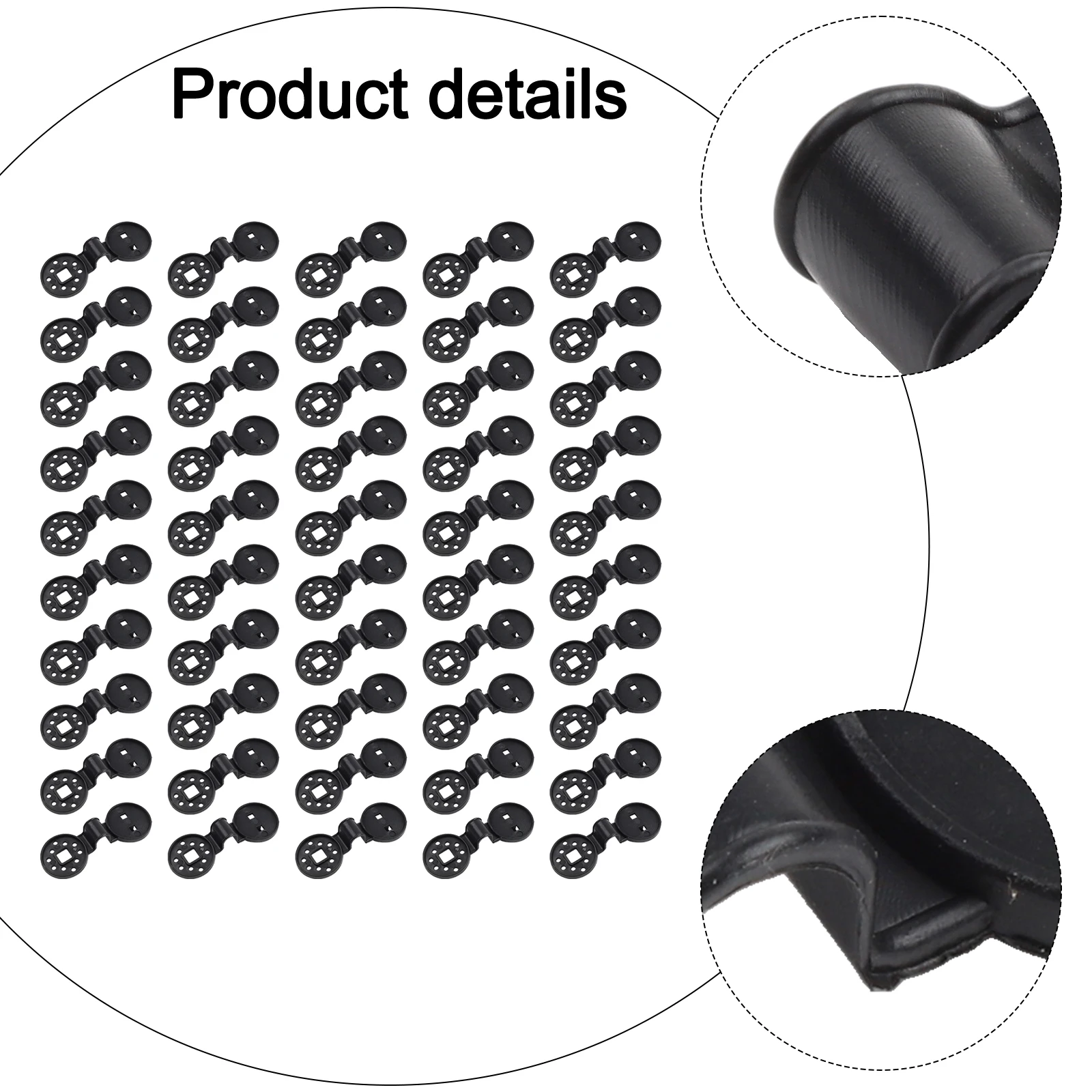 50 пластиковых зажимов для затеняющей сетки, для уличных затеняющих сеток для сада, сеток от птиц и солнцезащитных сеток с отверстиями для крепления шнура
50 пластиковых зажимов для затеняющей сетки, для уличных затеняющих сеток для сада, сеток от птиц и солнцезащитных сеток с отверстиями для крепления шнура