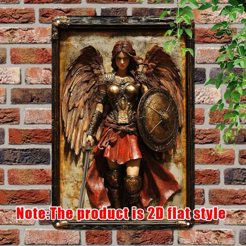 1pc Valkyrie Angel Warrior Artwork, Waterproof Aluminum Wall Decor Sign, 7.9x11.9" Round Durable Metal Plaque for Home, Yard
1pc Valkyrie Angel Warrior Artwork, Waterproof Aluminum Wall Decor Sign, 7.9x11.9" Round Durable Metal Plaque for Home, Yard